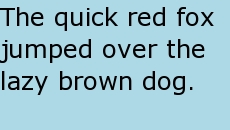 Normal line feeds draw example